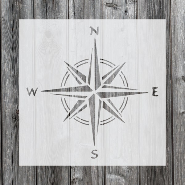Compass Stencil, Reusable Stencil For Painting, 149