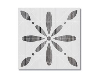 Tile Stencil - Reusable Mylar Template | Painting Crafts | Walls, Floors, Furniture | 10 Mil | 1020