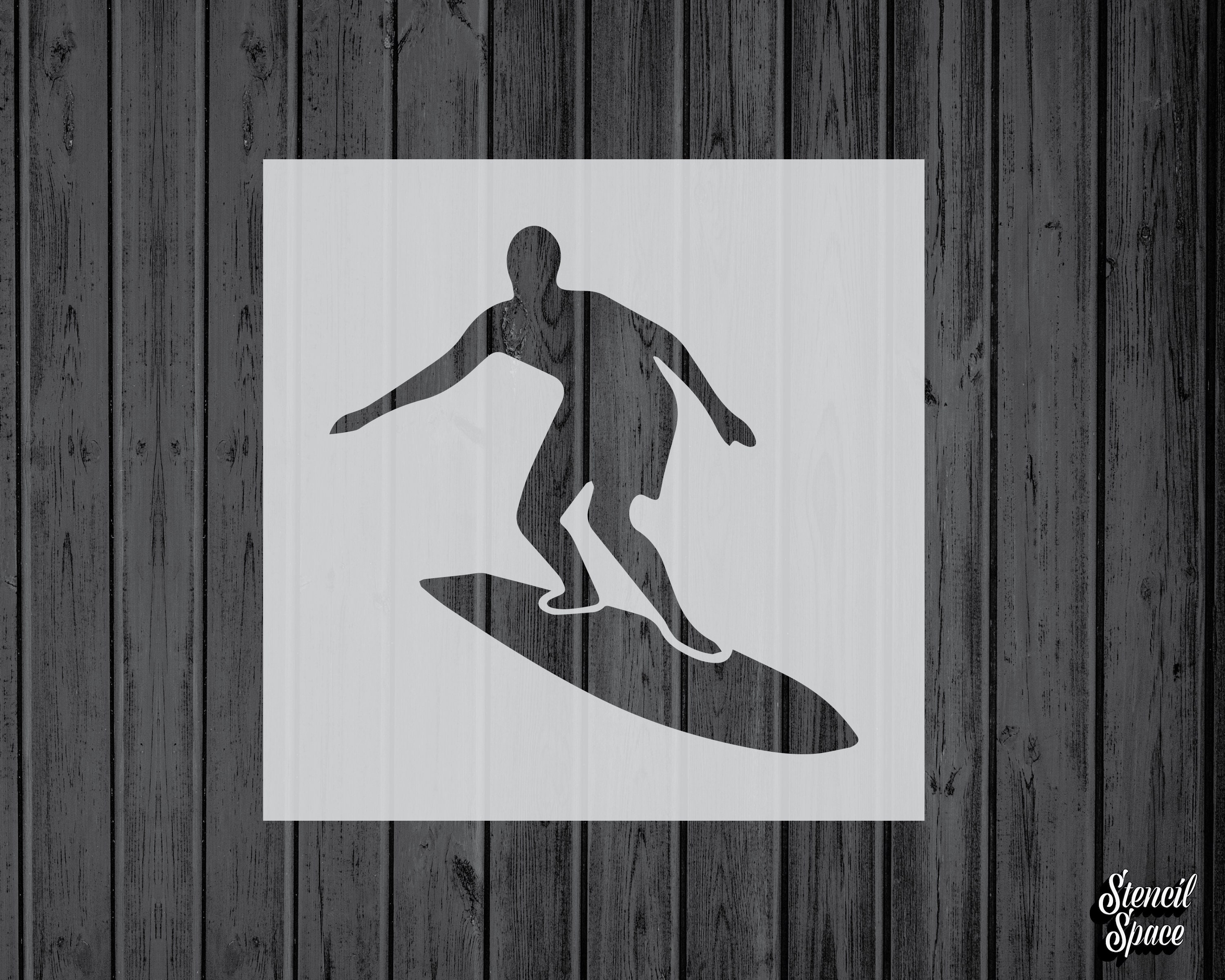 Surfer Stencil Mylar Assorted Sizes Craft Stencil for Etsy