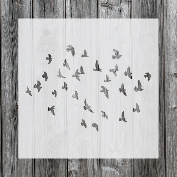 Birds Stencil, Reusable Stencil For Painting, 520