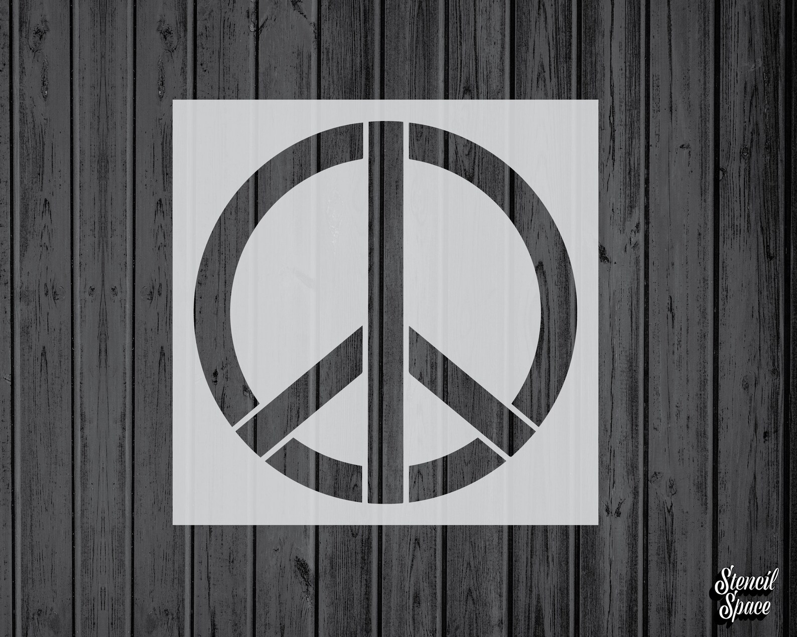 Peace Sign Stencilmylarassorted Sizescraftstencil for Etsy