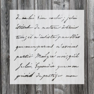Handwriting Script Stencil, Reusable Stencil For Painting, 406