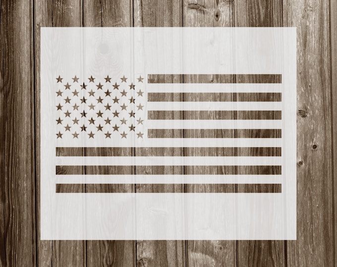 American Flag Stencil, Reusable American Flag Stencil, Art Stencil DIY ...