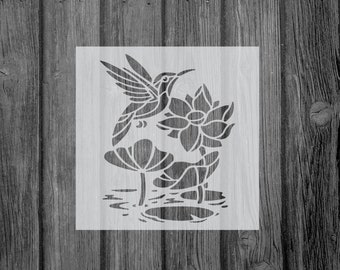Hummingbird Stencil, Reusable Stencil For Painting, 570
