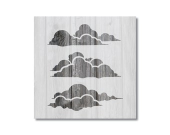 Clouds Stencil, Reusable Mylar Craft Stencil For Painting, 348