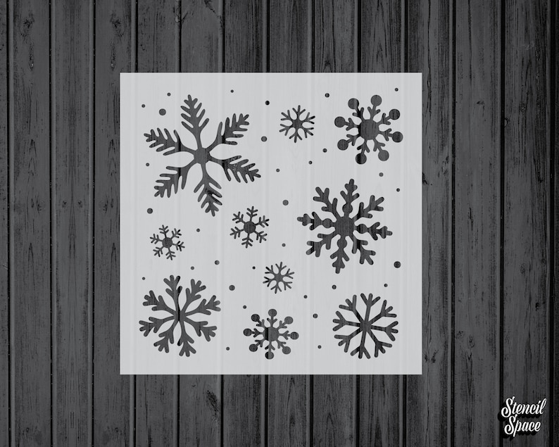 254 Stencils for Painting Stencils Mylar Craft Stencil Assorted Sizes Snowflakes Stencil Snowflake Christmas