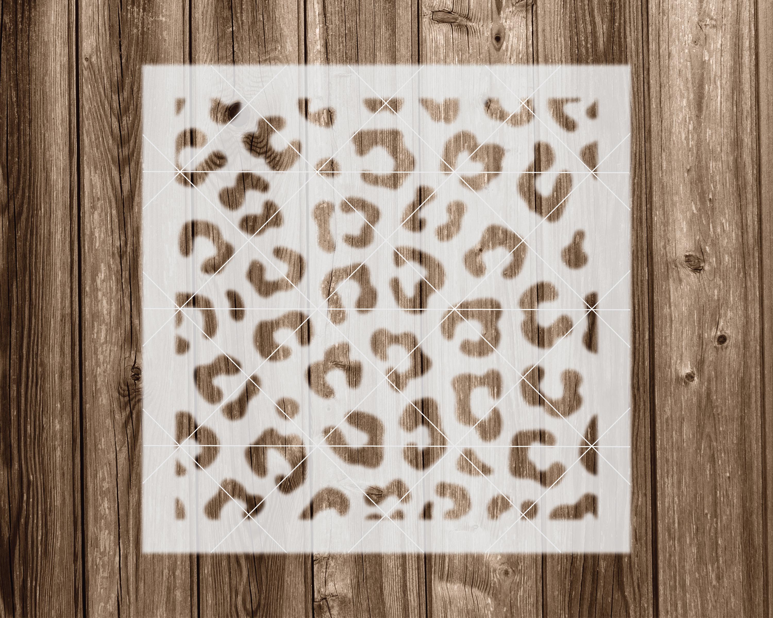 Leopard Print Pattern Stencil, Reusable Stencil for Painting, 2333 - Etsy