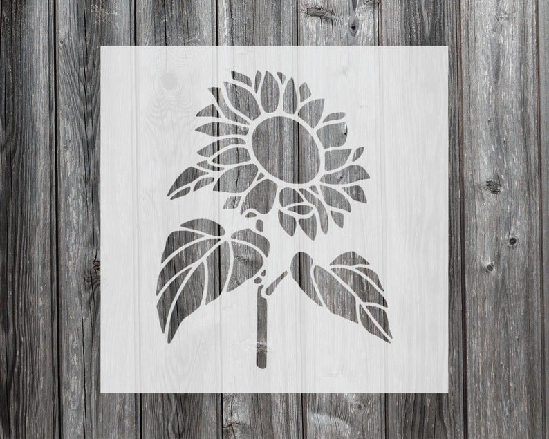 Sunflower Stencil, Reusable Stencil For Painting, 370 image 1