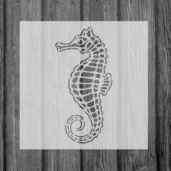 Seahorse Stencil, Reusable Stencil For Painting, 756