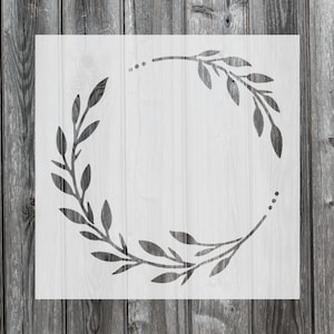 Wreath Stencil, Reusable Stencil For Painting, 442