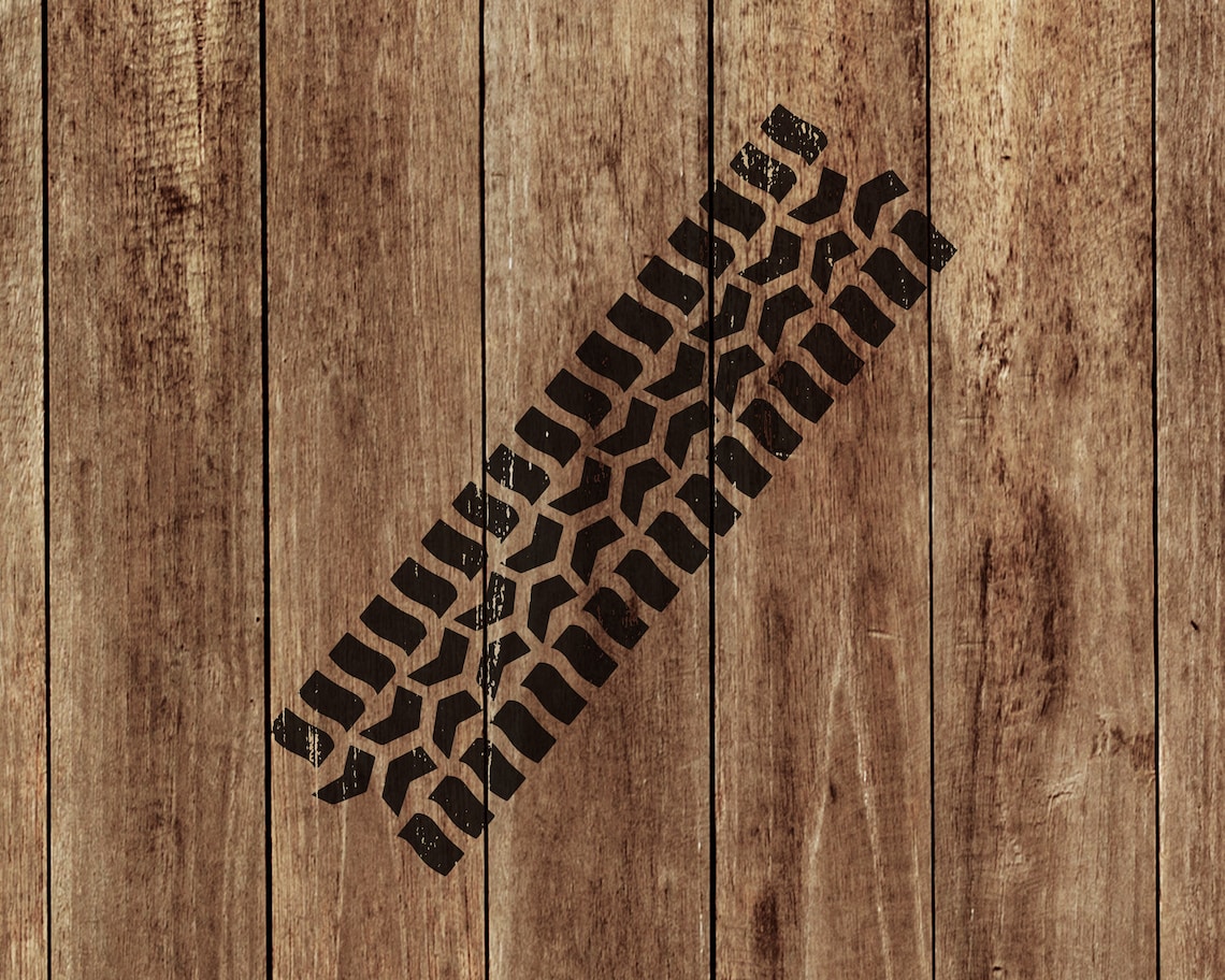 Tire Tracks Stencilmylar Stencilart Stencilcraftstencils Etsy