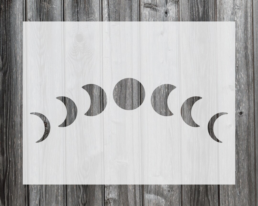 Moon Phase Stencil Reusable Stencil For Painting 1053 Etsy moon-phase-stencil-reusable-stencil-for-painting-1053-etsy
