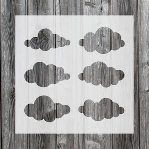 Pochoir Nuages, pochoir réutilisable pour peinture et loisirs créatifs, 615