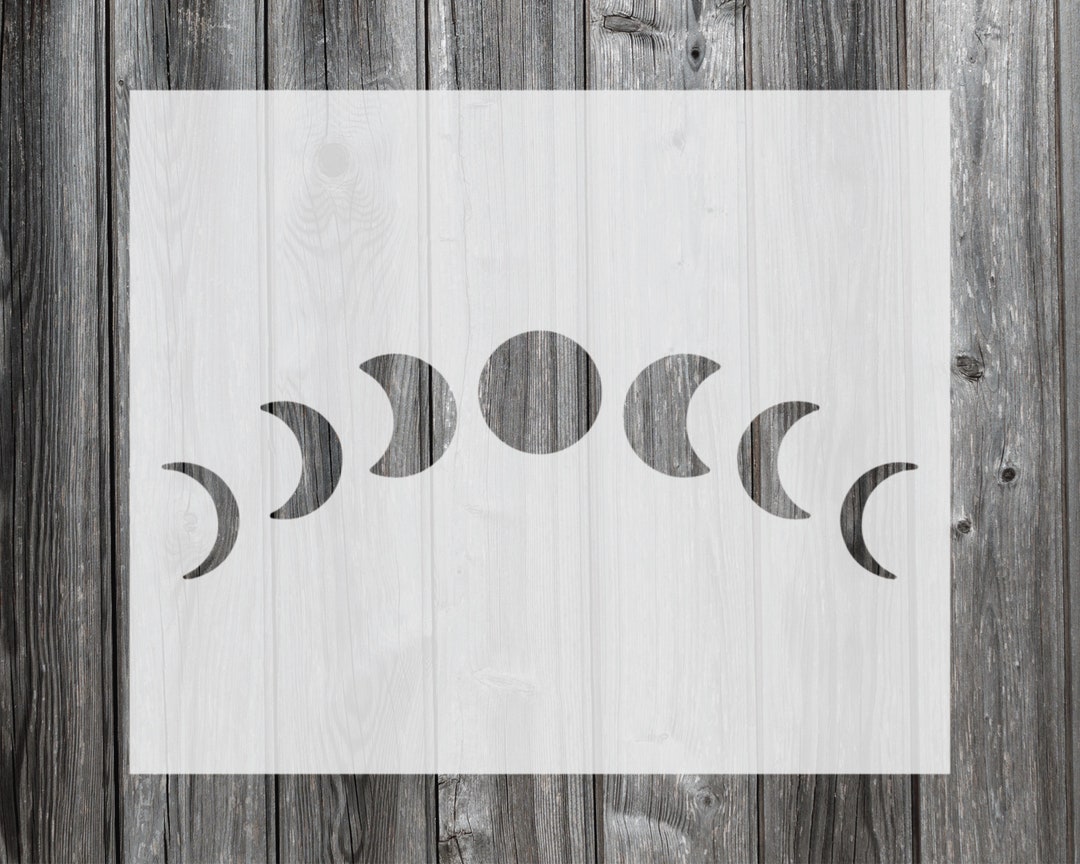 Moon Phase Stencil, Reusable Stencil for Painting, 1053 - Etsy