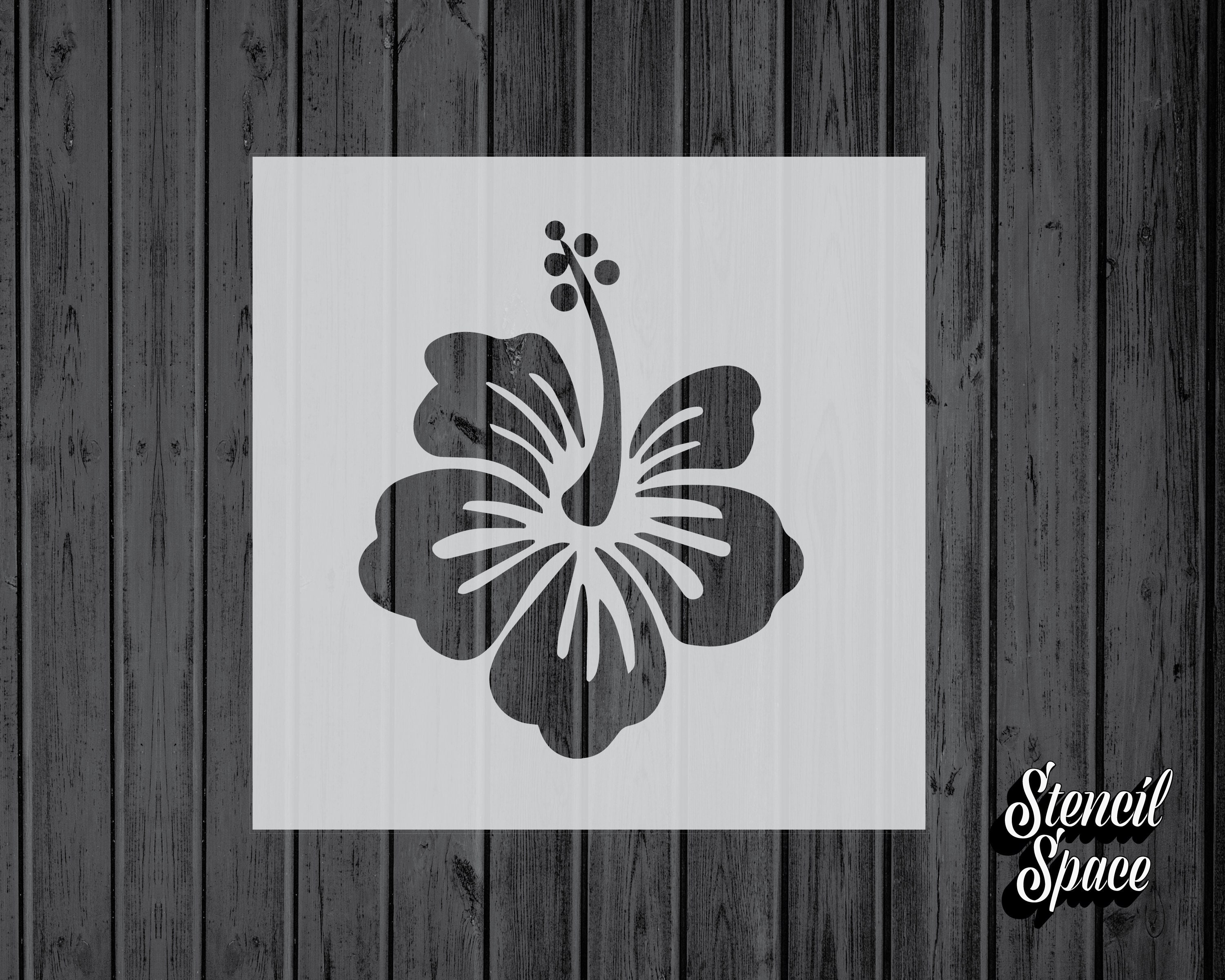 Hibiscus Stencil-Mylar-Assorted | Etsy
