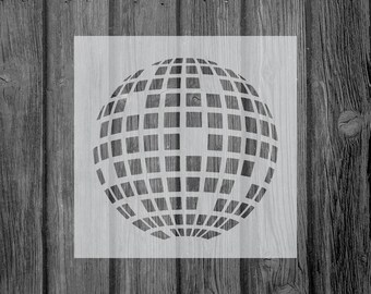 Disco Ball Stencil Reusable Disco Ball Stencil Art Stencil Painting