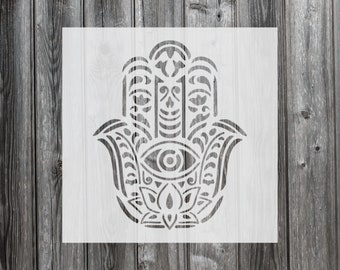 Hamsa Hand Stencil, Reusable Stencil For Painting, 282