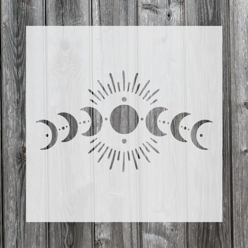 Moon Phase Stencil, Reusable Stencil For Painting And Crafts, 706