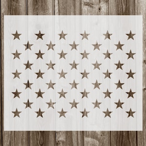 50 Stars Stencil, Reusable Stencil for Painting, 985 - Etsy