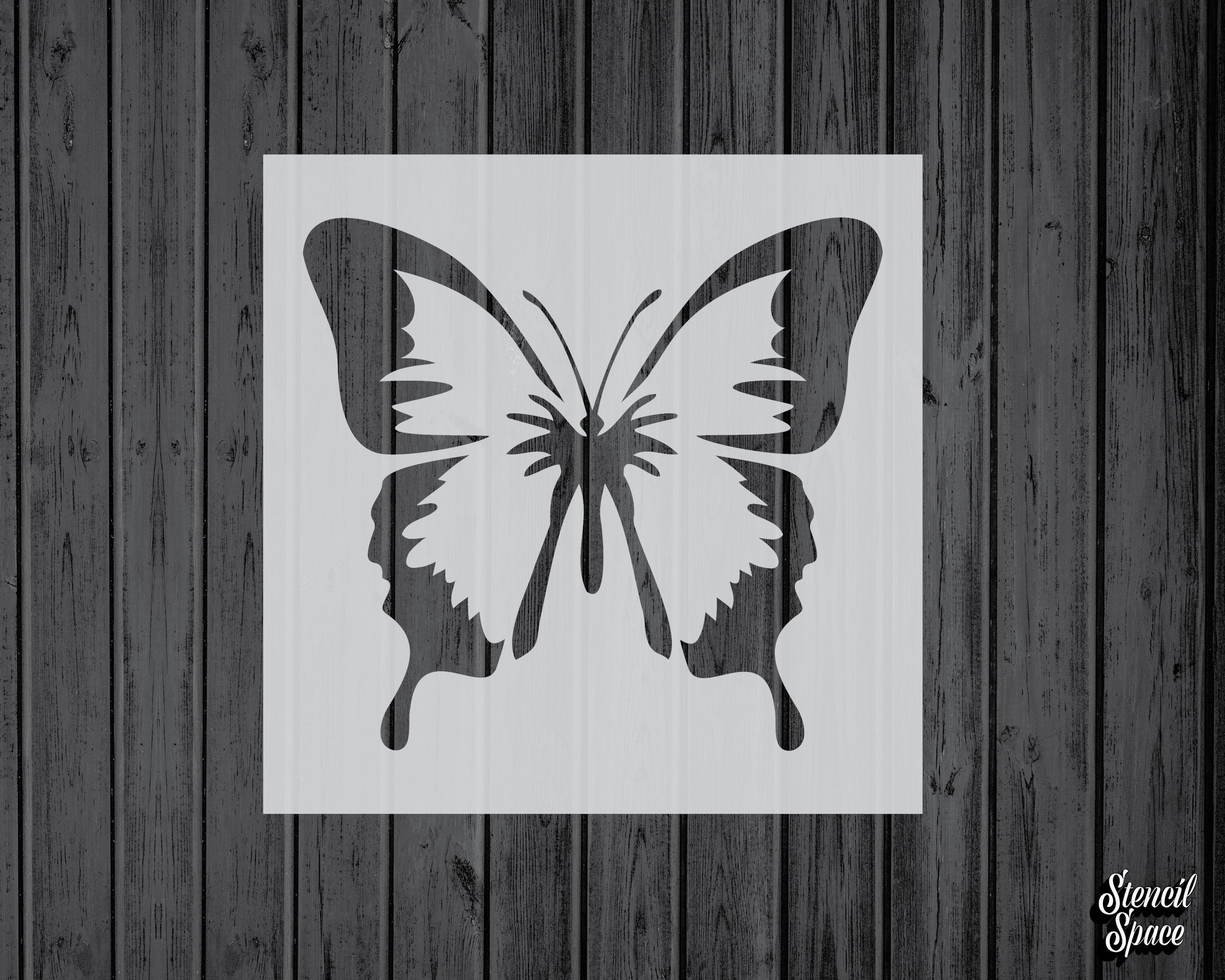 Shabby Chic Rustic Butterflys Mylar Airbrush Painting Wall Art Crafts Stencil-M