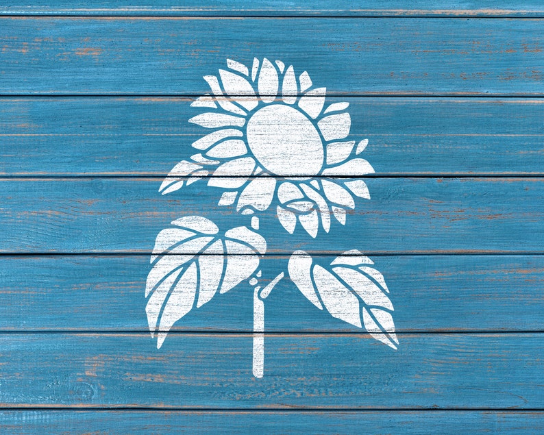 Sunflower Stencil, Reusable Stencil For Painting, 370 image 2