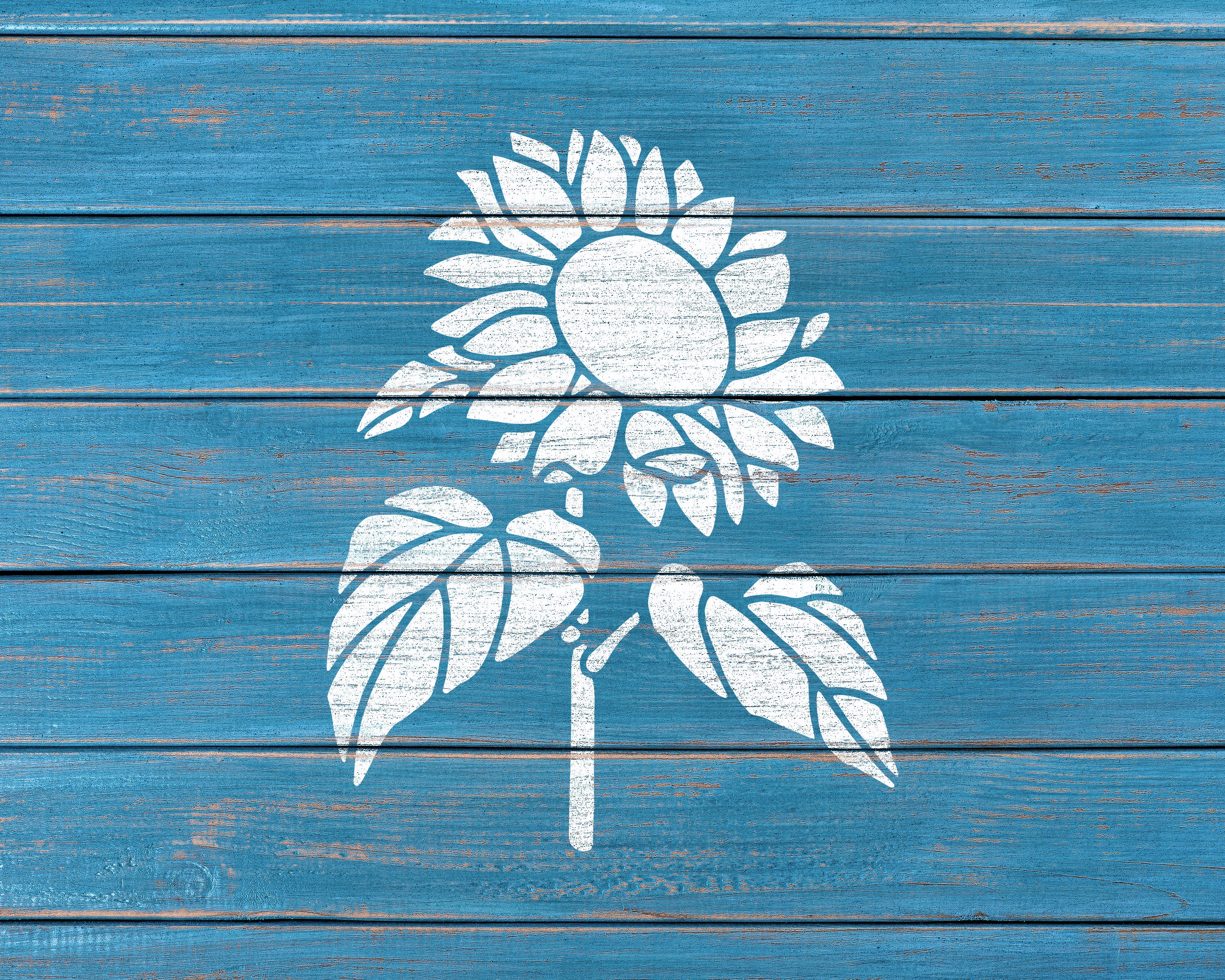 Large 12x12 Sunflower Stencil for Painting on Wood, Canvas, Paper,  Fabric, Walls and Furniture - Sunflower Flower Stencil - Reusable DIY Art  and