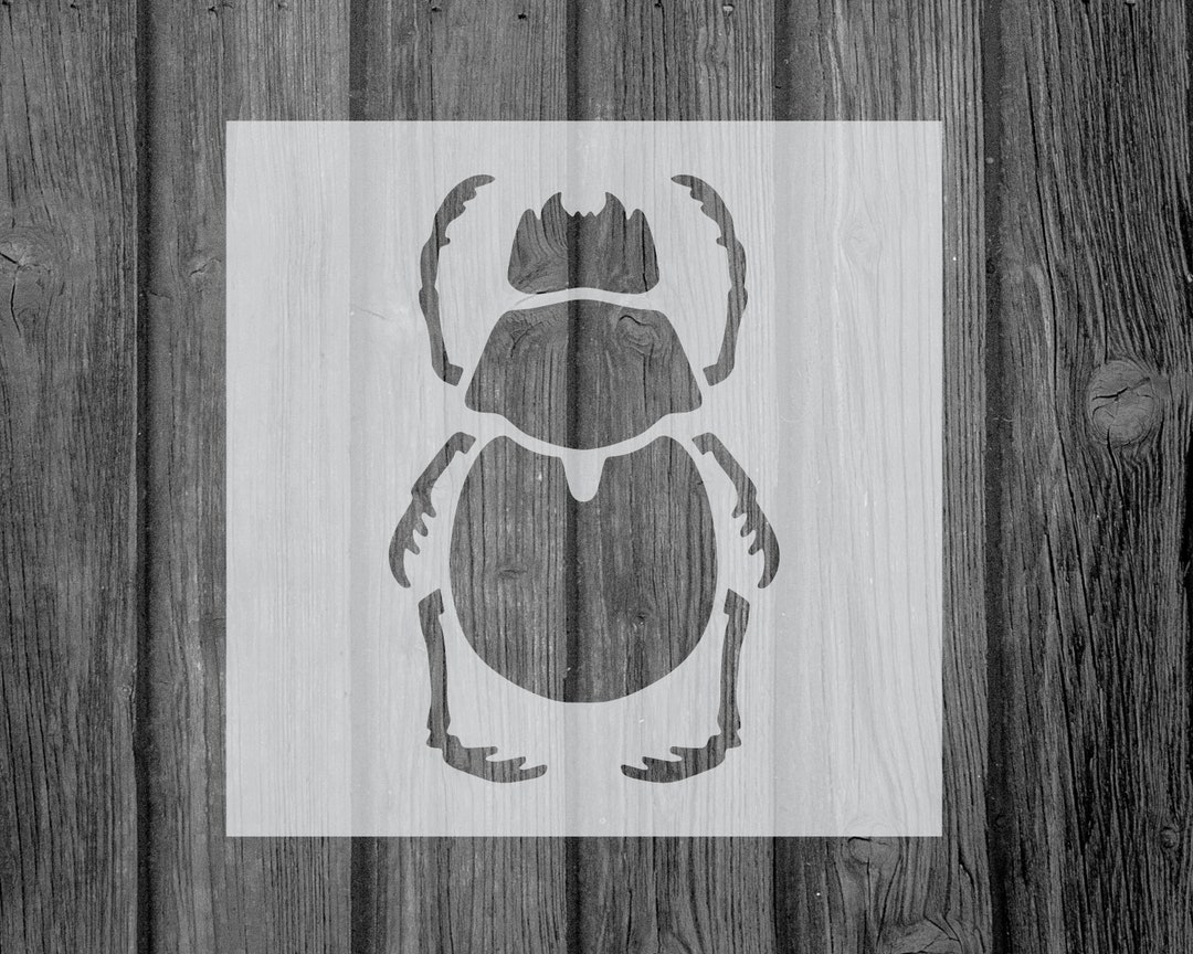 Beetle Stencilstencilsstencils for Paintingart Etsy