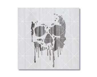 Skull Stencil, Reusable Stencil For Painting, 844