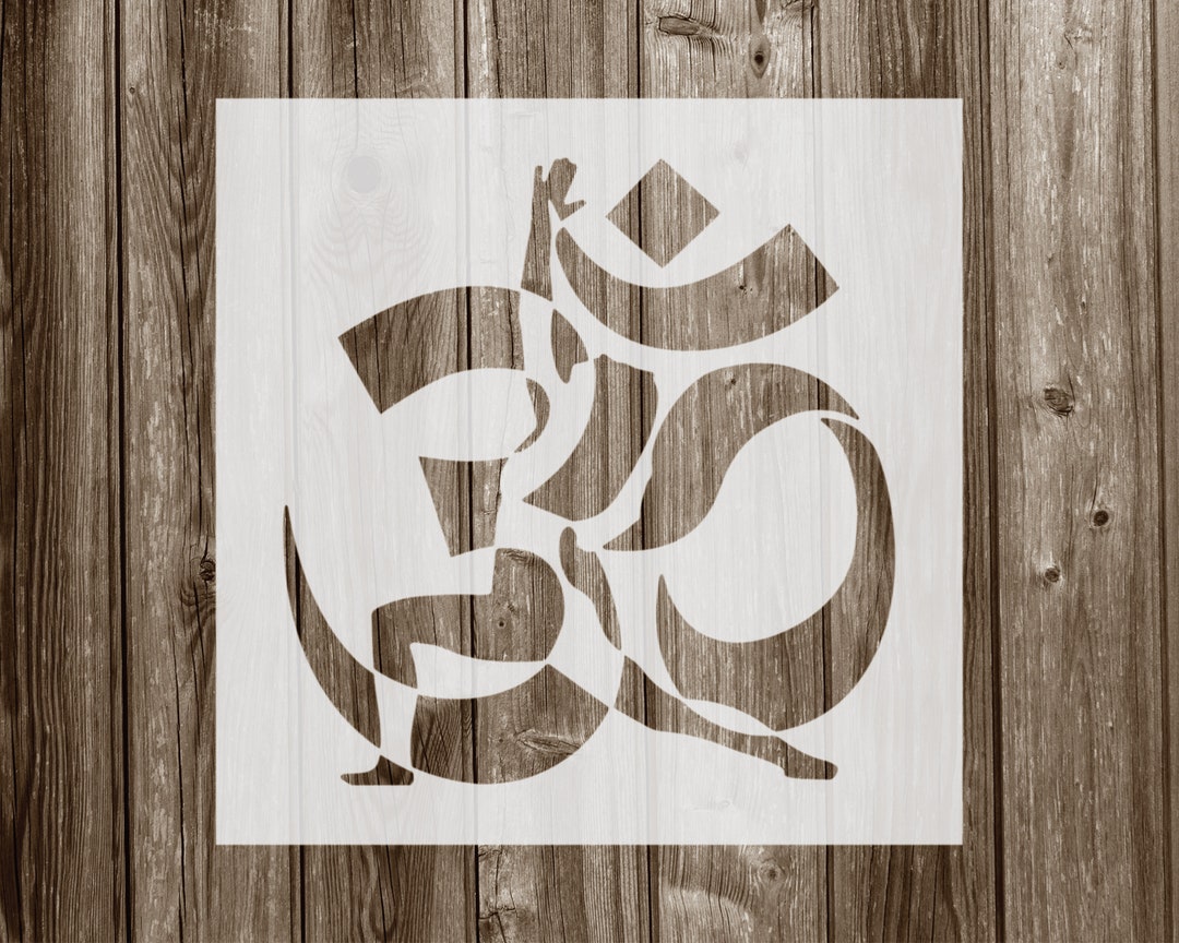 Om Stencil, Reusable Stencil for Painting, 983 - Etsy