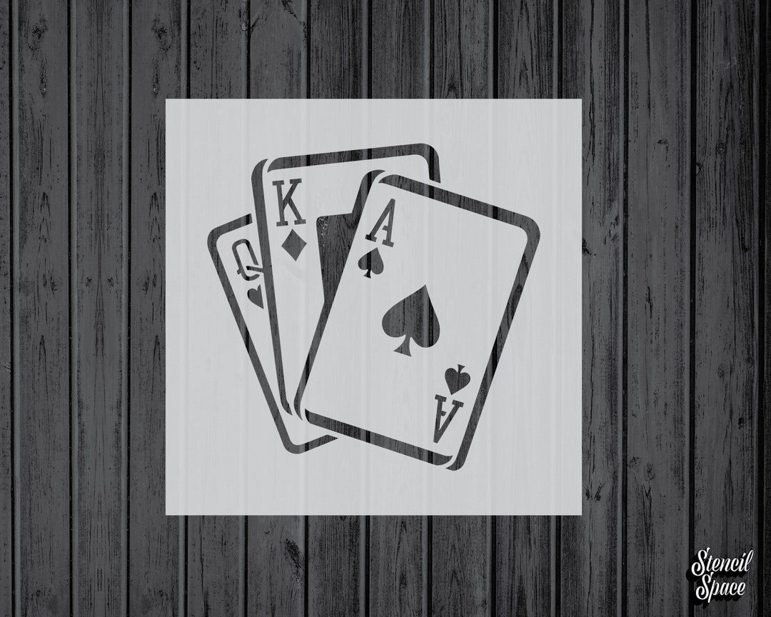 Playing Cards Stencil Mylar Assorted Sizes Craft - Etsy