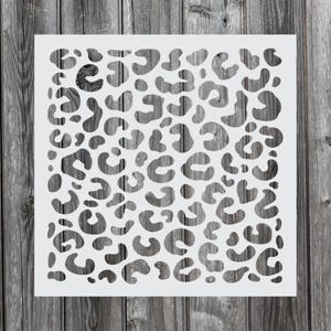 Leopard Print Stencil, Reusable Stencil For Painting, 578