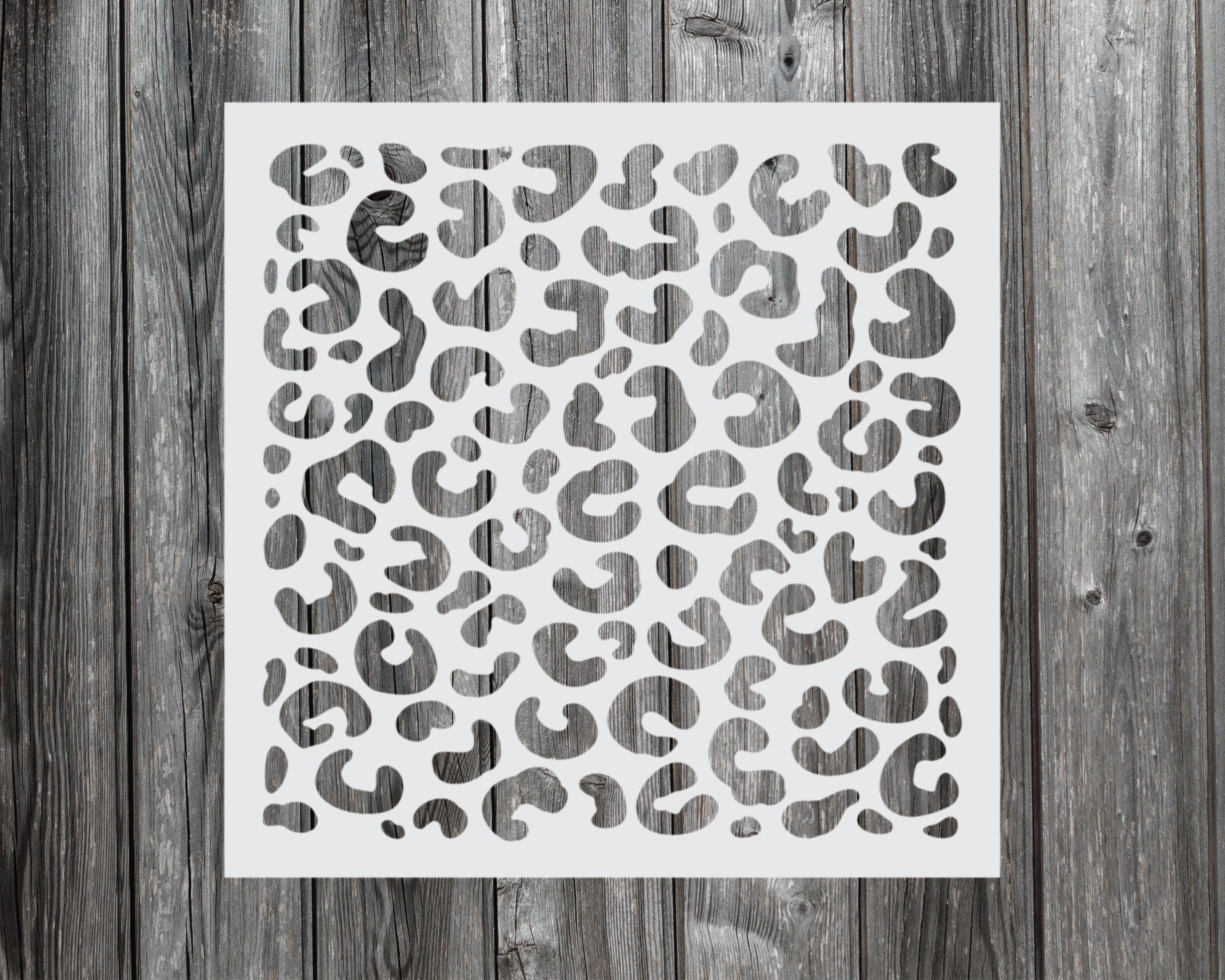 Leopard Print Stencil, Reusable Stencil for Painting, 578 - Etsy