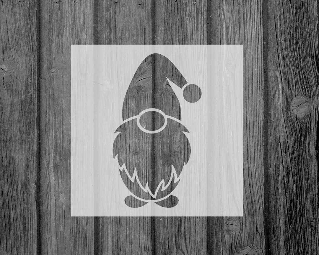 Gnome Stencilmylarassorted Sizescraftstencils for Etsy