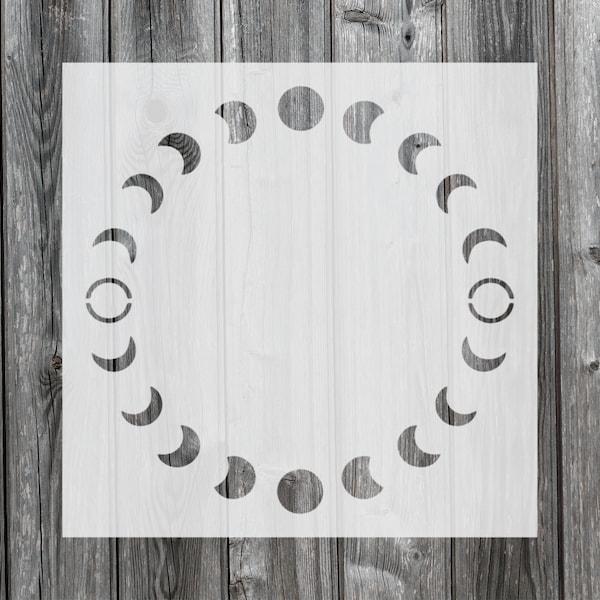 Moon Phase Stencil, Reusable Stencil For Painting, 413