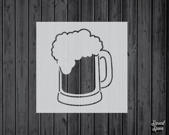 Beer Mug Stencil Mylar Assorted Sizes Craft Stencil | Etsy