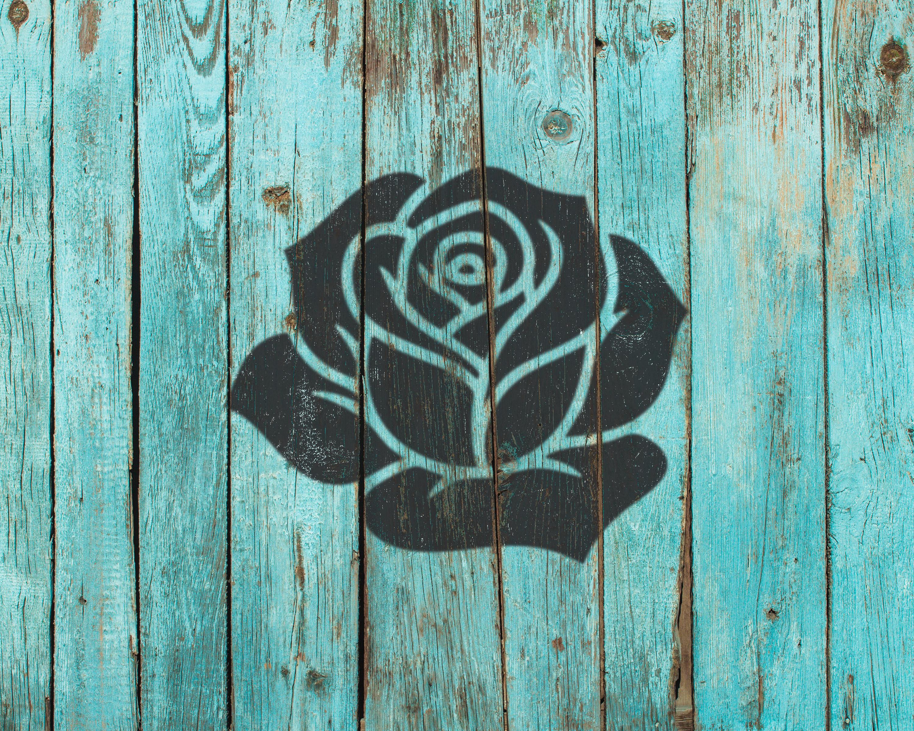 Rose Flower Stencil: Reusable Mylar for Painting and Crafts 2430 - Etsy