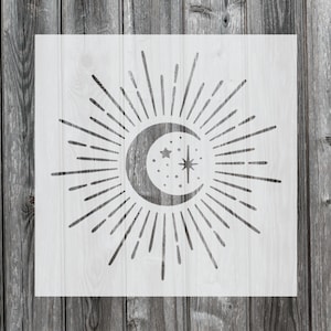 Moon Stencil, Reusable Stencil For Painting, 613