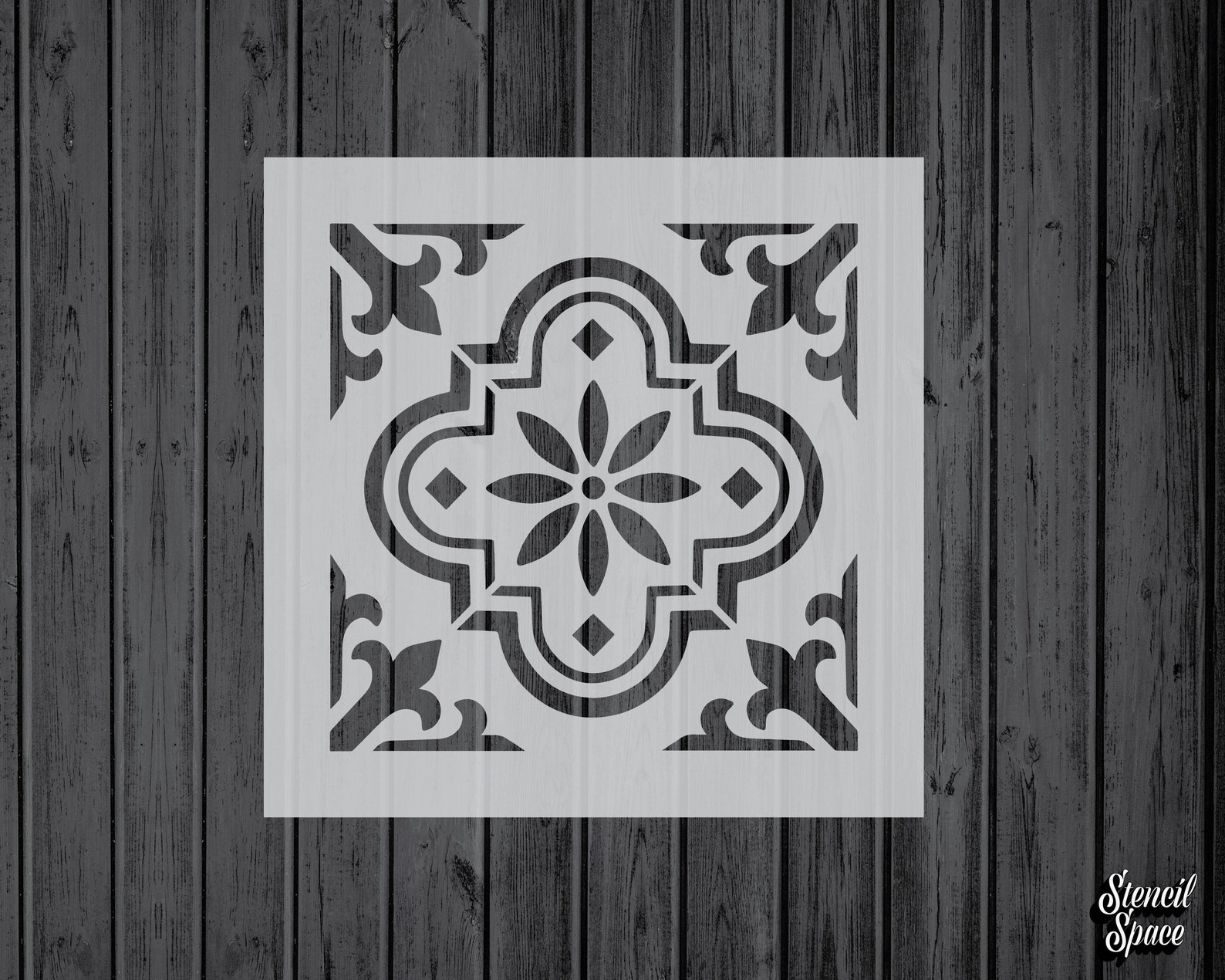 Spanish Tile Stencilstencil for Paintingtile Stencilwall Etsy Canada