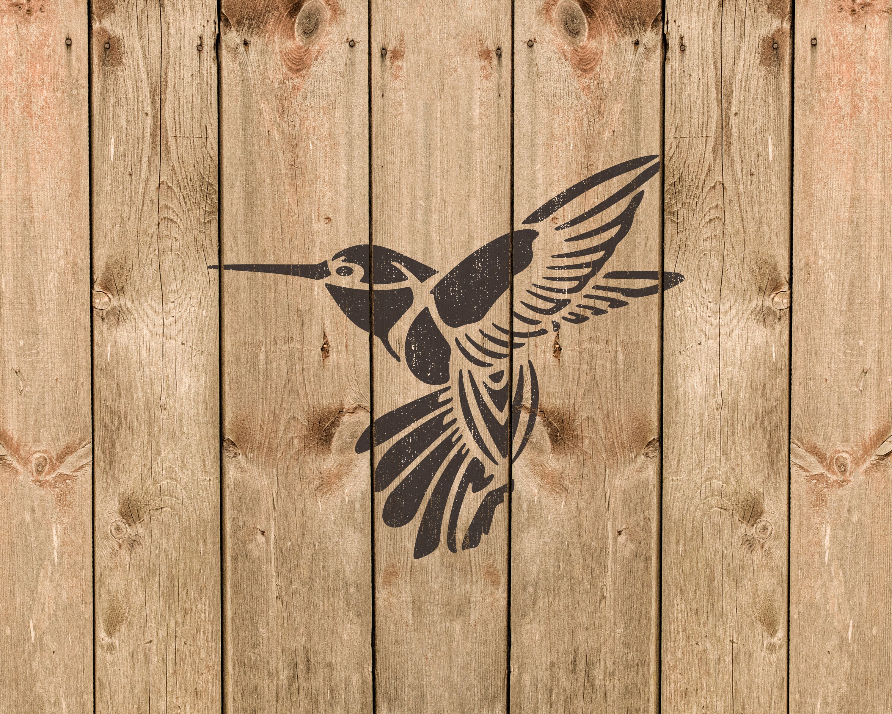 Hummingbird Stencil, Reusable Stencil for Painting, 322 - Etsy