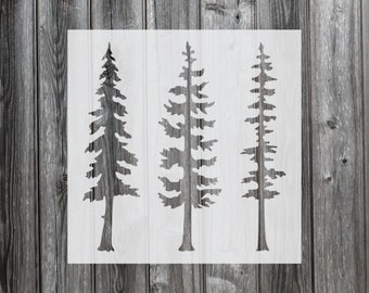 Trees Stencil, Reusable Mylar Craft Stencil For Painting, 601