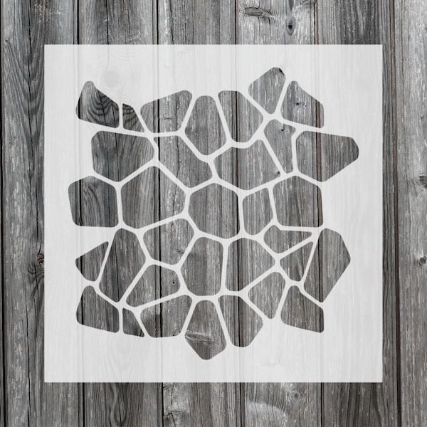 Rocks Pattern Stencil, Reusable Stencil For Painting, 737