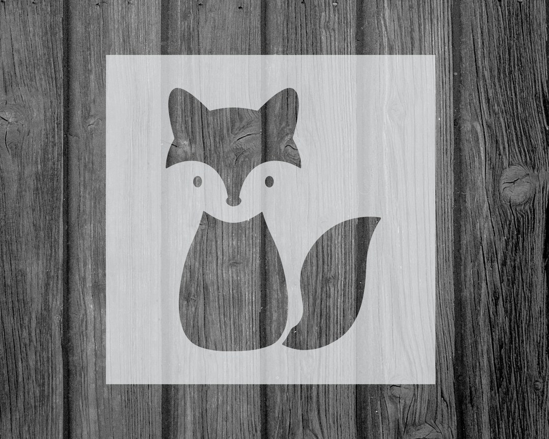 Fox Stencil-stencils-stencils for Painting-art Stencil-mylar