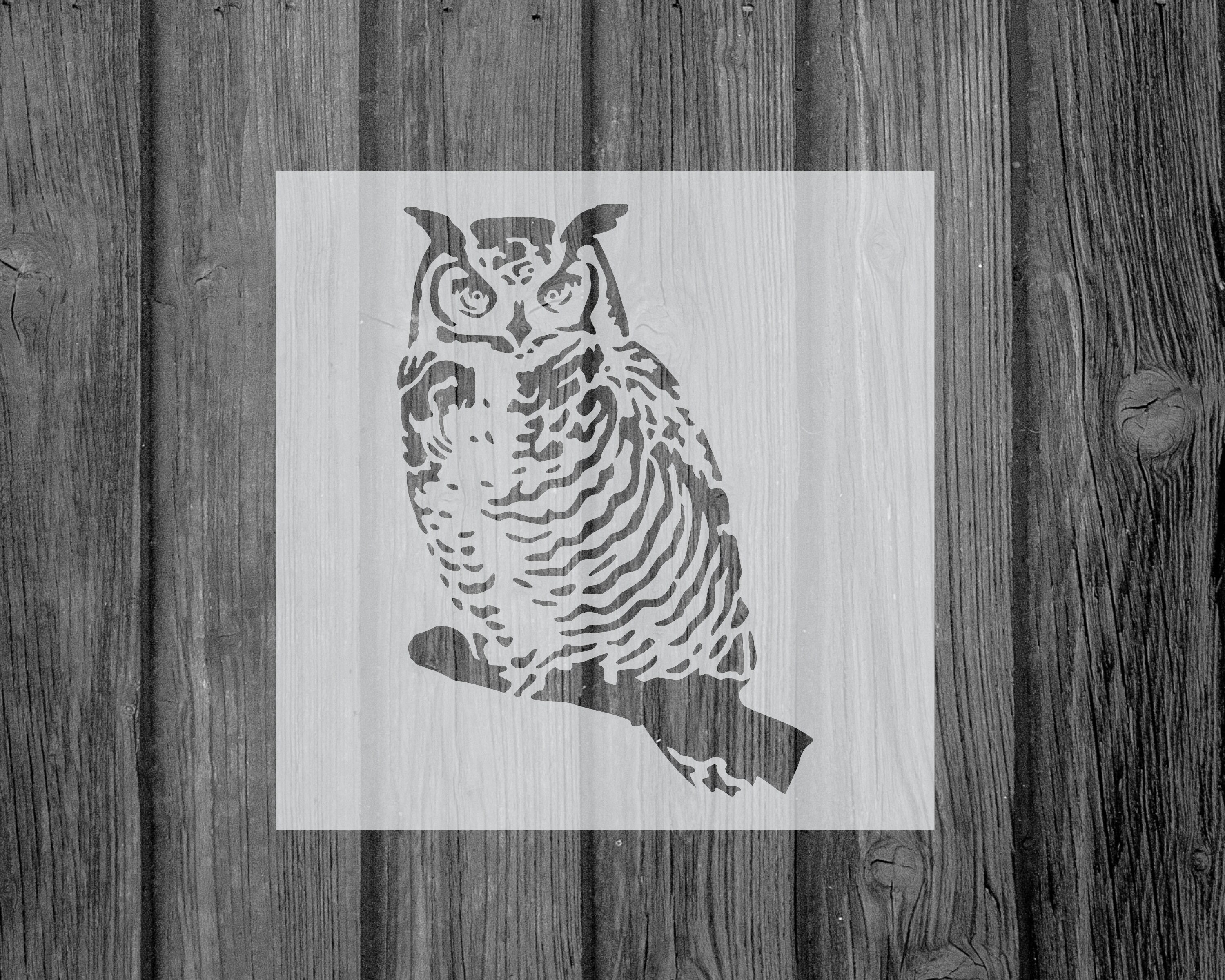 Owl Stencil Printable Painting