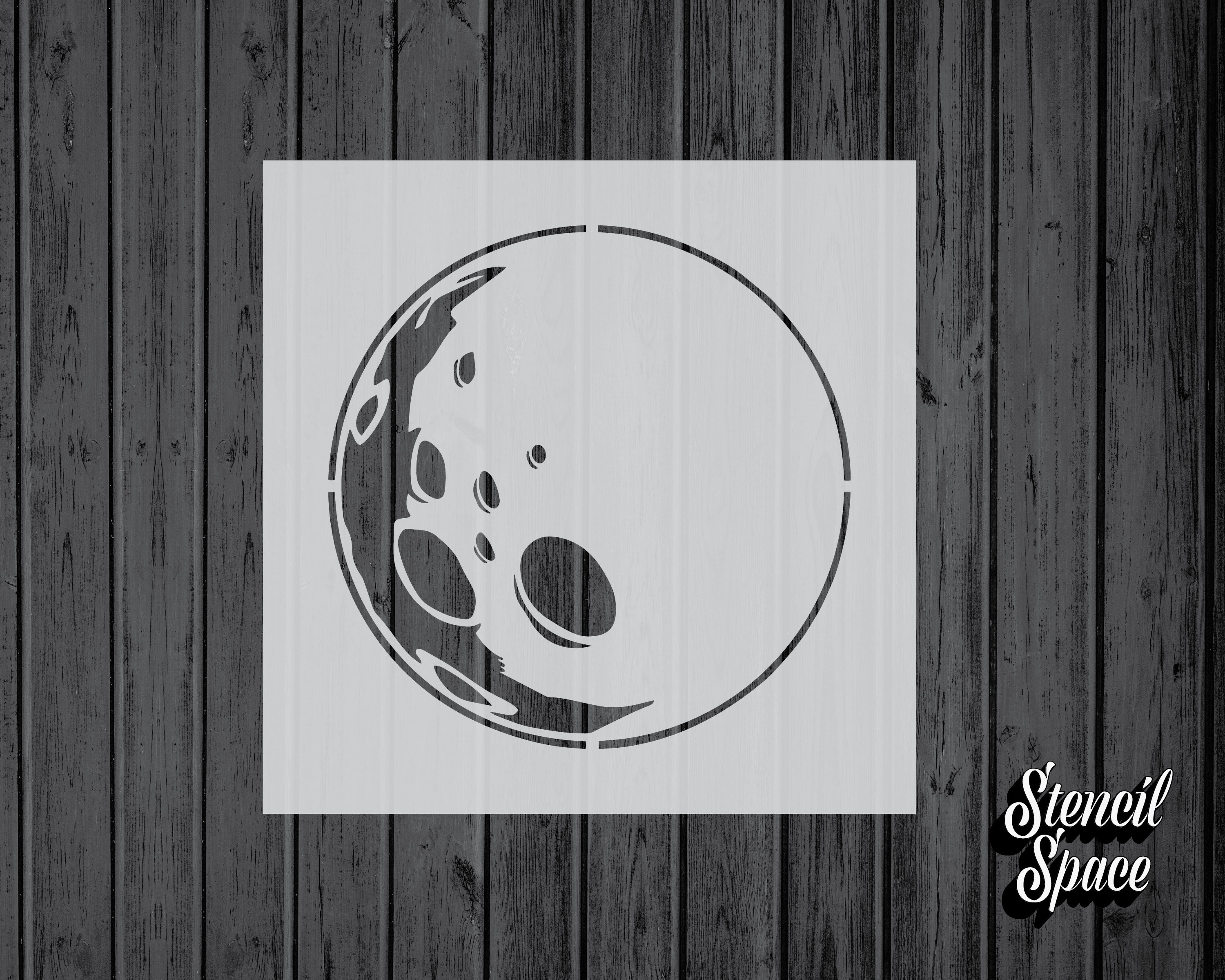 Moon Stencil-Mylar-Assorted Sizes-Craft-Painting-Stencils-072 | Etsy
