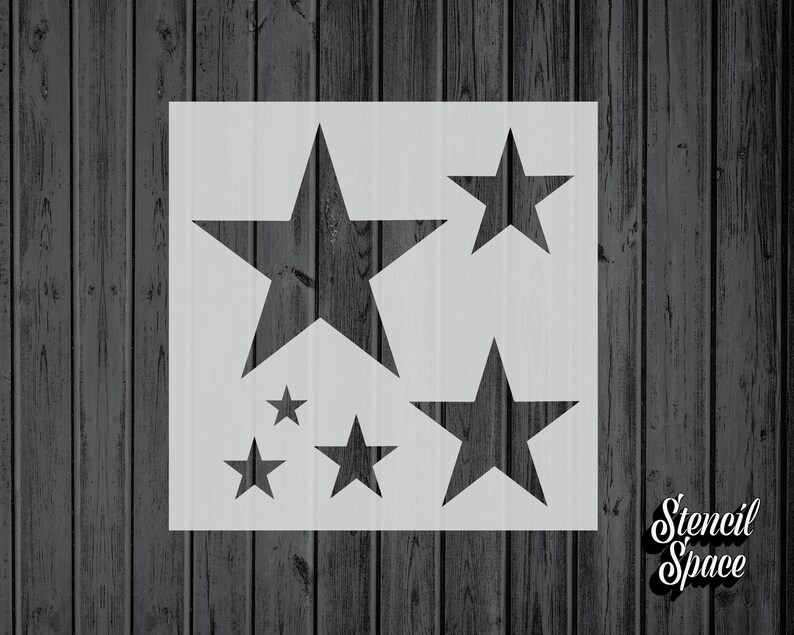 Stars Stencil-Template-Mylar-Assorted Sizes-Craft-Stencil Product Pa for Direct store