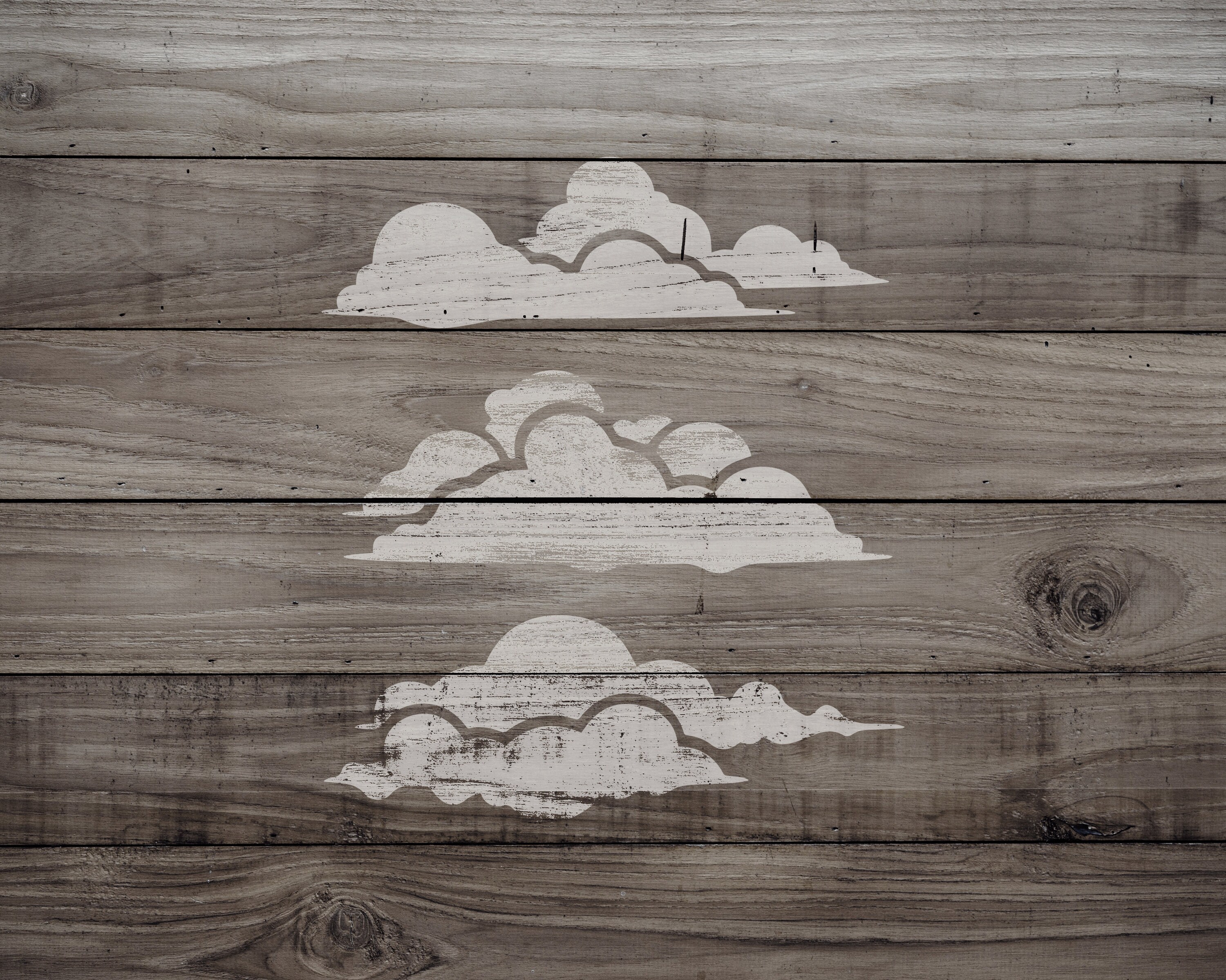 Clouds Stencil, Reusable Stencil for Painting, 348 - Etsy
