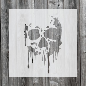 Skull Stencil, Reusable Stencil For Painting, 844