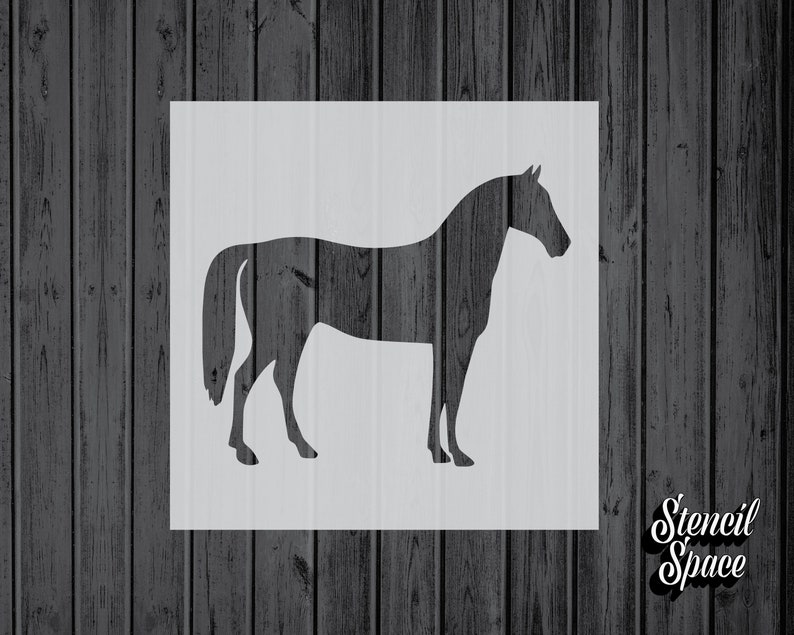 horse stencil mylar assorted sizes craft painting stencils 089 etsy