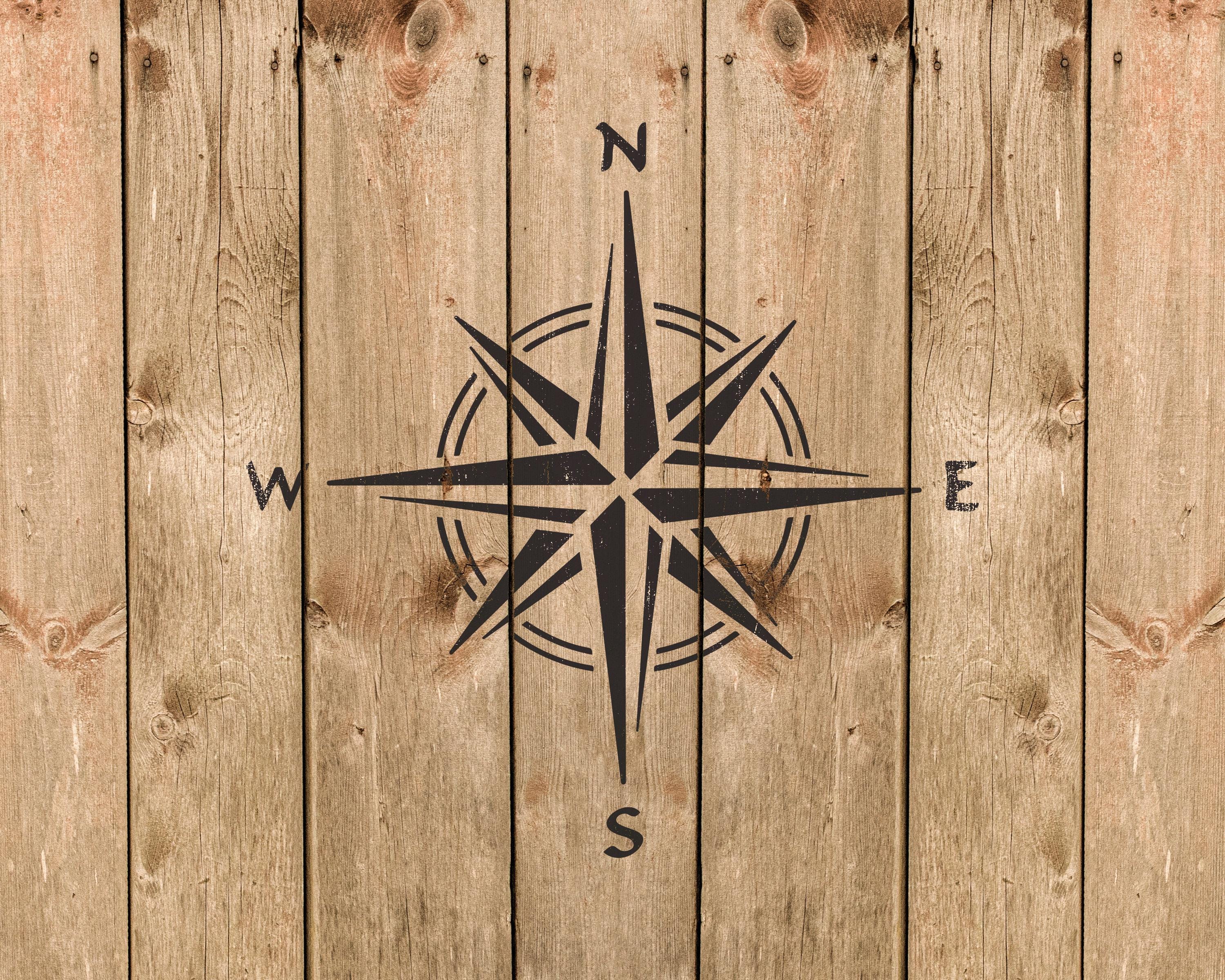 Compass Stencil: Reusable Mylar Craft and Painting Template 149 - Etsy