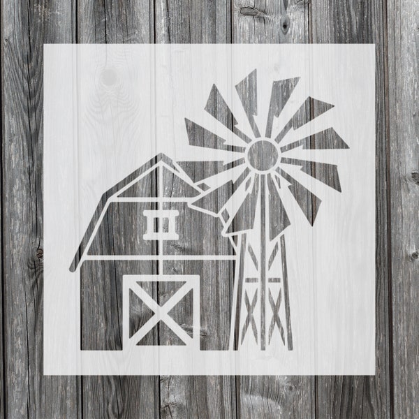 Barn Stencil, Reusable Stencil For Painting, 466